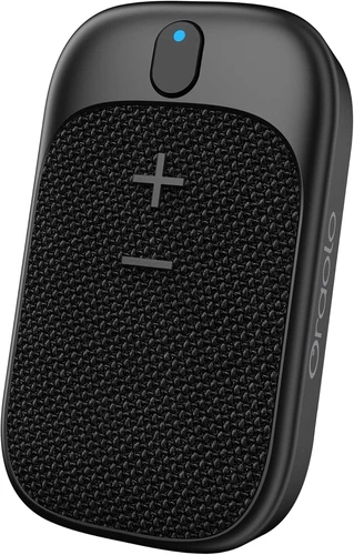 Wearable Bluetooth Speaker Clip-On, Waterproof, 18H Playtime, Mic, Outdoor Use