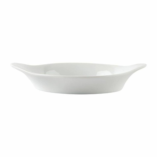 6X Olympia Whiteware Round Eared Dishes 156X126Mm White Porcelain Serving - Picture 3 of 5