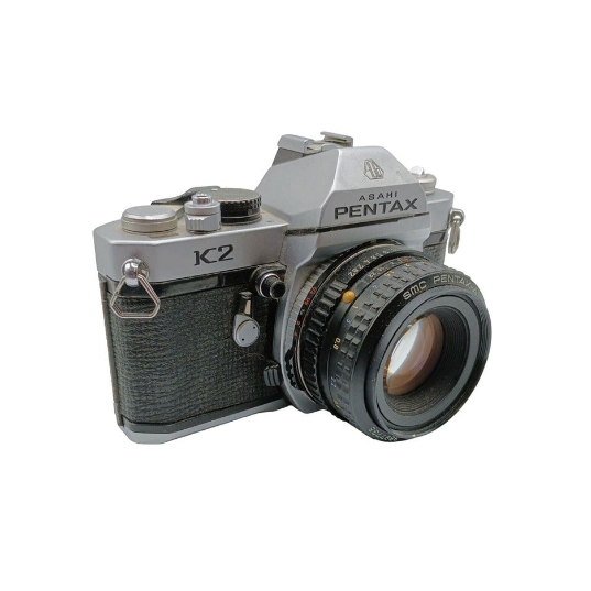 PENTAX K2 フィルムカメラ 50mmレンズ付き Pentax Asahi K2 35mm Film Camera SMC 50mm lens Refurbished Tested