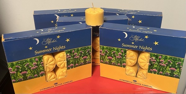 Pack de 5 velas votivas de citronela 60 velas TOTALMENTE NUEVAS