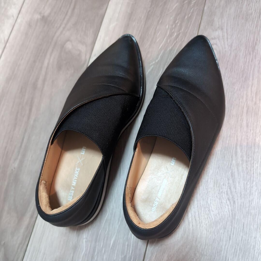 Auth Issey miyake UN UNITED NUDE Collaboration Leather Shoes Auth Issey miyake UN UNITED NUDE Collaboration Leather Shoes