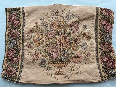 Tissages D Art De Lys Pillow Sham Tapestry French Country Flower Bouquet Floral