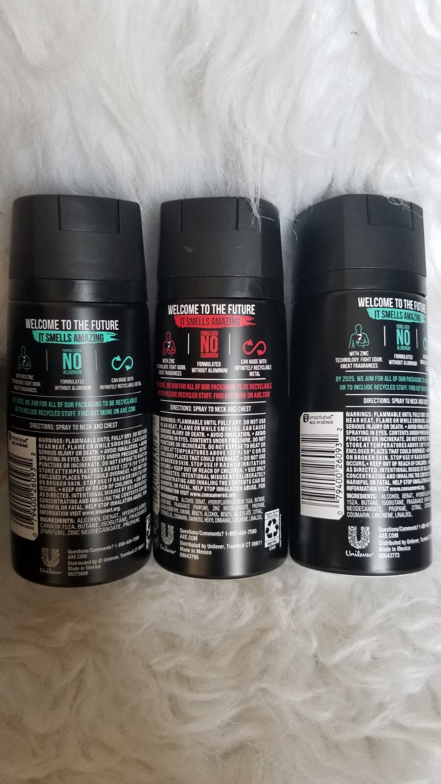 (3) AXE Appolo & Essence Deodorant Body Spray 4 oz 48H NO Aluminum Brand new