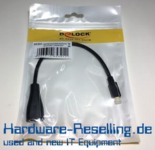DeLock Cavo Adattatore HDMI / Micro HDMI-D a Maschio HDMI-A Femmina 65391 NUOVO & IMBALLO ORIGINALE