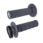 ODI  Lock On Half Waffle GRAPHITE Grips MX Motocross 2 Stroke 4 Stroke