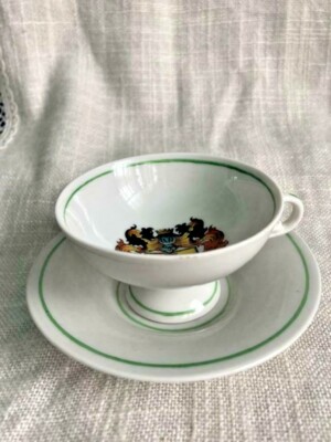 Vintage Porcelain Tea/Mocha Cup with Saucer ~ ''Gotha, Germany'' 