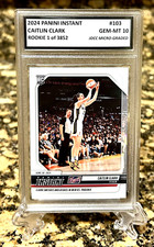 CAITLIN CLARK 2024 PANINI INSTANT Graded GEM-MT 10 ROOKIE CARD #103