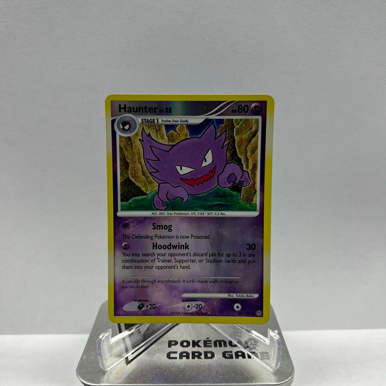 Pokemon TCG Haunter 40/100 Reverse Holo Uncommon DP Stormfront LP