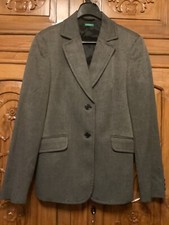 United Colours Of Bennetton Black Business Jacket Uk Size 12 And Skirt Size 12