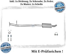 Mittelschalldämpfer Nissan Qashqai 2.0i 16V 2WD 4WD ab Bj.12.06 Auspuff Dichtung