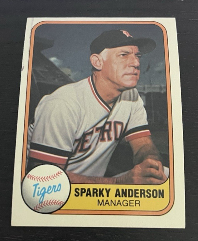 1981 Fleer - #460 - Sparky Anderson -Detroit Tigers  - Manager - 2000 HOF