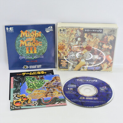 MIGHT AND MAGIC III 3 PC Engine SCD 2334 PE