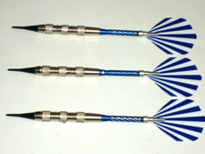 Soft Tip Darts, New 17 Gram Plated with Aluminum Spinning Shafts 3561
