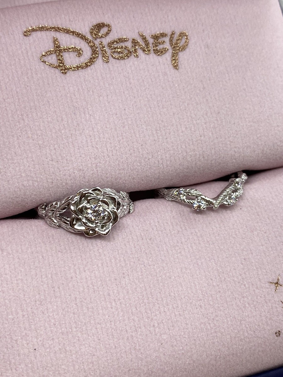 Disney X Rocklove Disney Beauty And The Beast Belle Rose Stacker