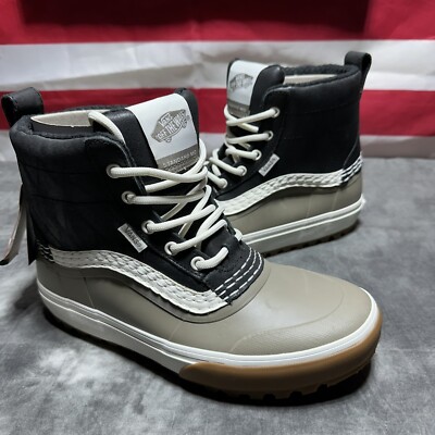 Vans Snow MTE Standard Mid Boots Waterproof Black Grey Mens 7.5
