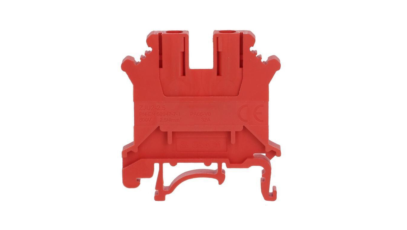 1-way rail terminal block ZJU-2.5/RD red R34RR-07010000235 /T2UK