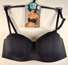 M&S Multiway Strapless Bra Padded 36A Black Non-Wired