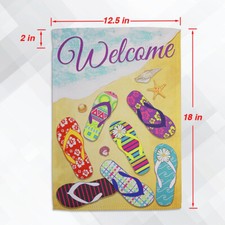 Welcome Garden Flags 12x18in Welcome Seasonal Garden Flags Outdoor Yard Flags