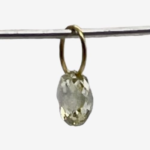 0.26cts Natural Canary Diamond & 18K Gold Pendant | 3.5x2.5x2mm | 1 Bead | - Picture 1 of 12