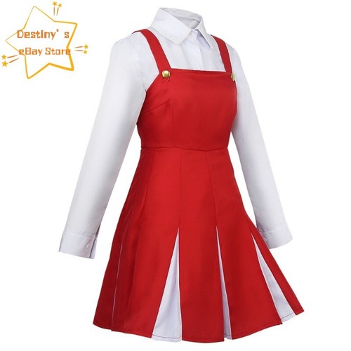 My Hero Academia Red Dress Shirt Sock Anime Costume Culture Festival Huili Dress - Picture 2 of 12