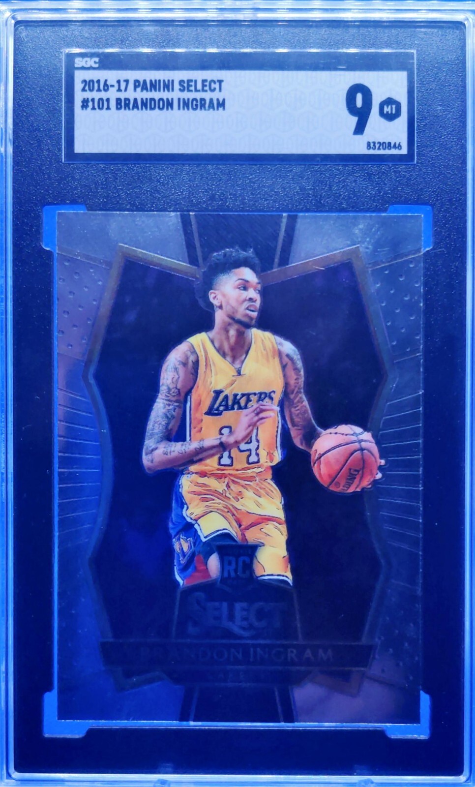🔵 2016-17 Panini Select BRANDON INGRAM RC #101 Premier Level Rookie SGC 9 Mint