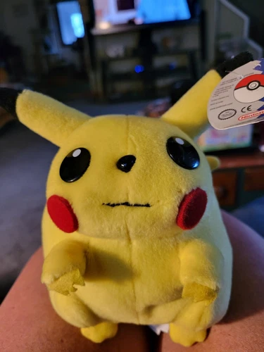 Nintendo Hasbro 1995-1998 Pokemon Pikachu Plush Stuffed Toy Vintage RARE