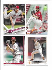 Anthony deSclafani 4 cards- Cincinnati Reds, San Francisco Giants