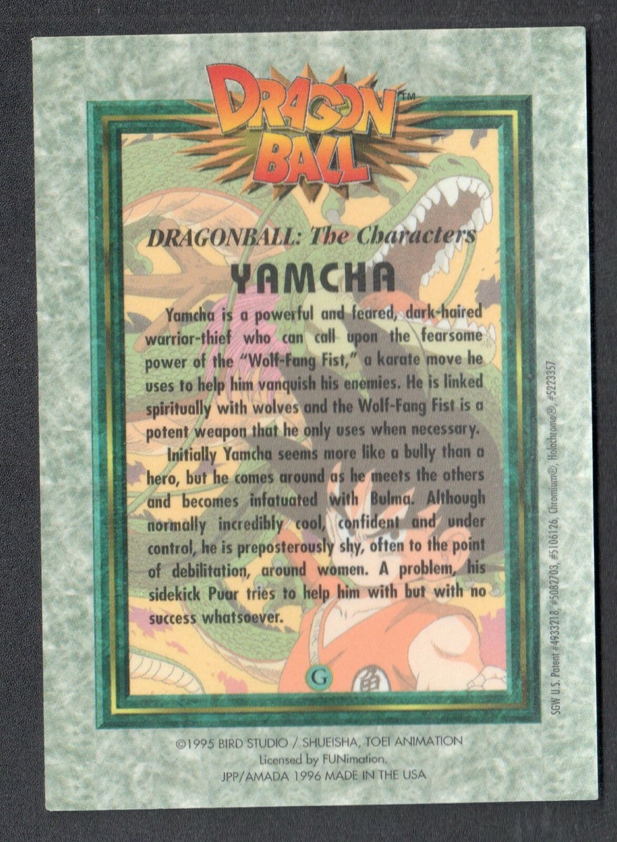DRAGON BALL by JPP AMADA 1996 USA HOLOCHROME CHARACTERS Chase Card