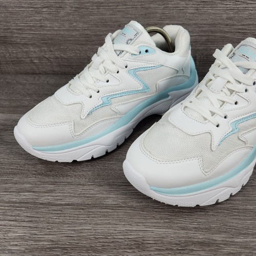 BK British Knights Entrenadores para Correr de Espuma Excelente Confort Blanco Azul Reino Unido Talla 6 - Imagen 9 de 13