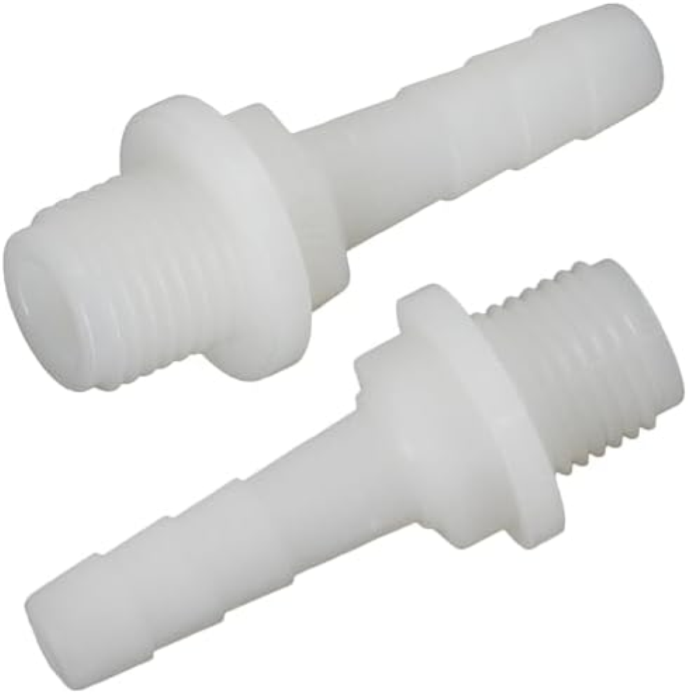 Aerzetix - C75001 - Set di 2 Raccordi Maschio scanalato Dritto 3/8'' x Ã˜10mm pe