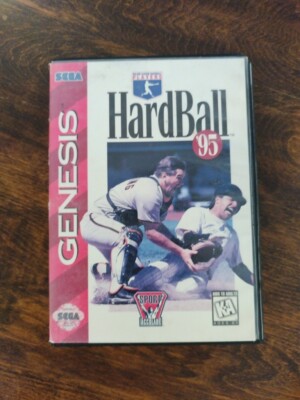 HardBall '95 (Sega Genesis, 1995) Authentic Game and Case W/Manual & Instruction