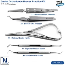 Dental Archwire Ligature Plier Mathieu Forceps Bracket Holding Placer Tweezers