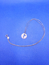 Disney Peter Pan Tinkerbell Silver 925 Pendant Necklace Cutout Icon