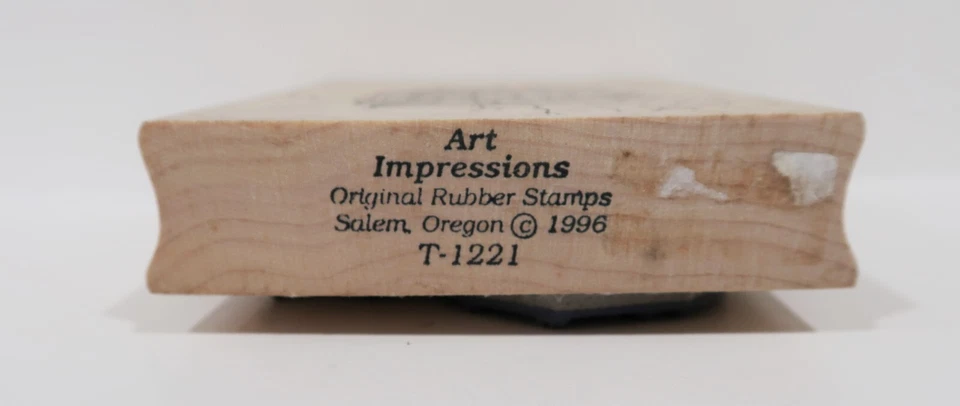 Estampilla de goma Art Impressions 1996, casa de campo T1221, granja Foto 3 de 3