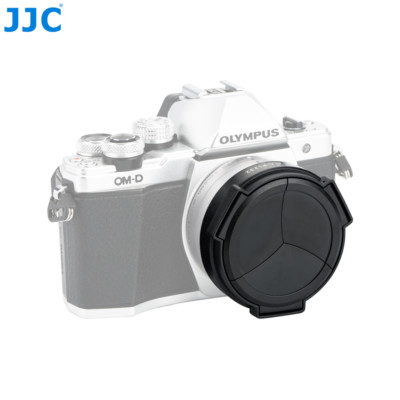 JJC Auto Open Lens Cap for Panasonic Lumix G Vario HD 12