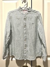 Neck  Neck button down mandarin collar shirt  boys - size 6