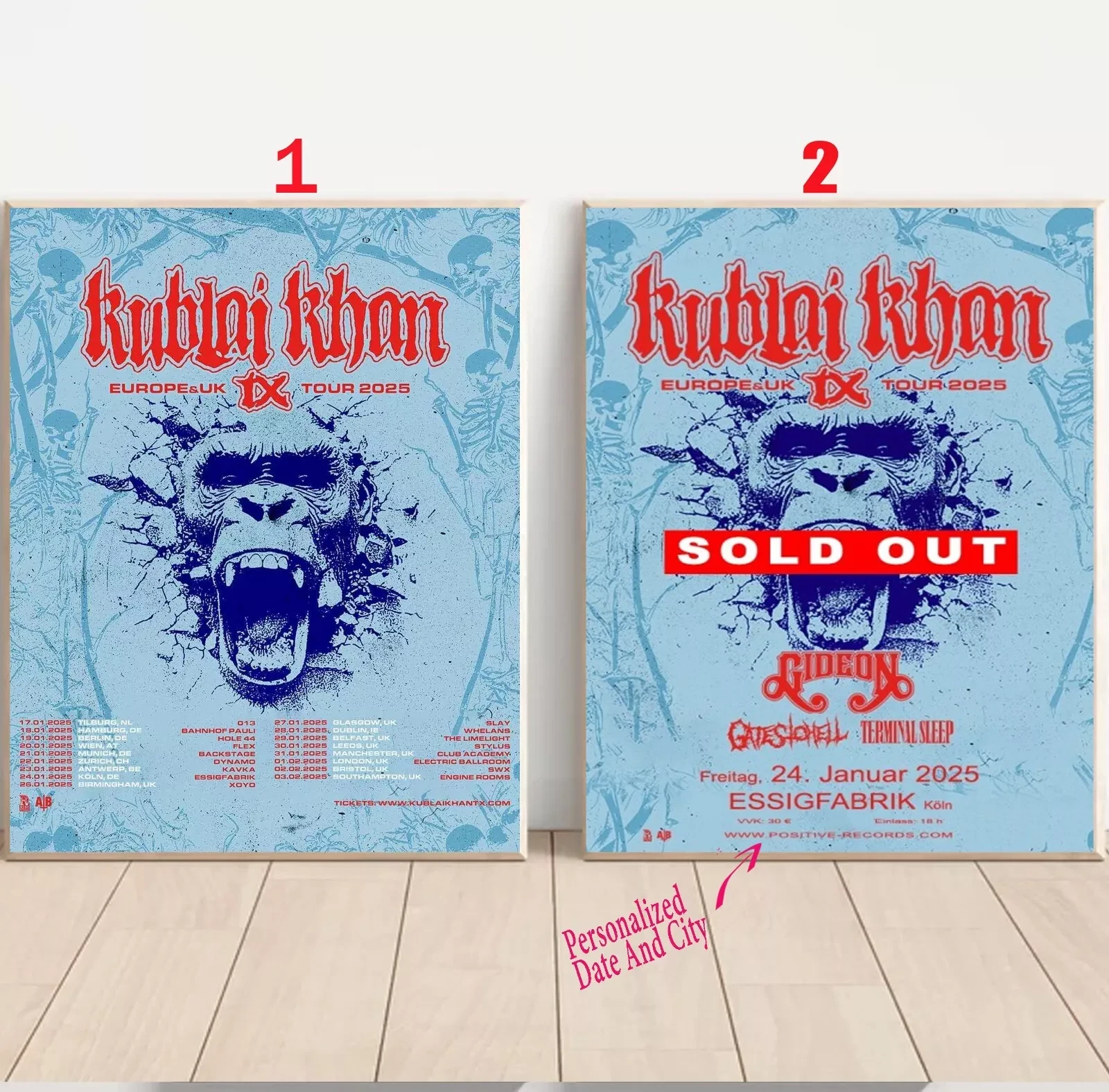 Custom Kublai Khan TX - Tour 2025 Poster