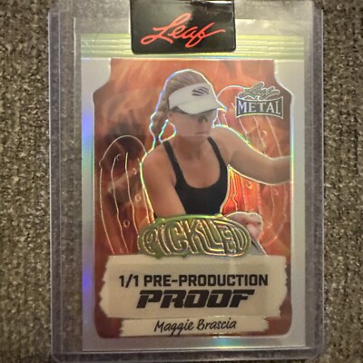 2024 Leaf Metal Pickleball Proof 1/1 Pickled Fire - Maggie Brascia