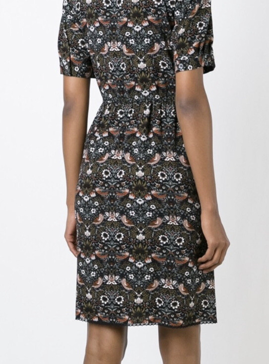 177. Marc Jacobs William Morris Strawberry Thief bird dress S $398 image 2