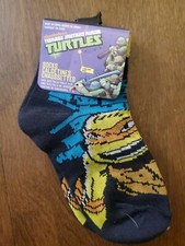 Teenage Mutant Ninja Turtles Socks Size 4-6 New With Tags