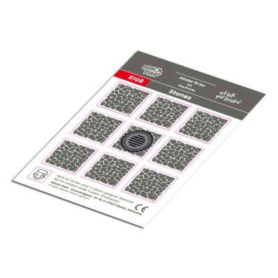 Stones   STICKER fit for building blocks tiles /5108