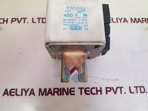 Siba sqb3 450a ultra rapid semiconductor fuse 2073532.450 - Picture 7 of 7