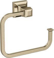 Amerock BH36022BBZ Mulholland 5-3/4 in Wall Mounted Towel Ring,Golden Champagne