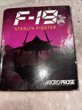 F-19 STEALTH FIGHTER Floppy s CIB Mint AA30