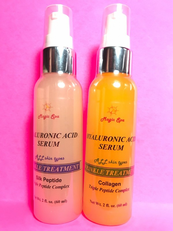 2*2oz, HYALURONIC ACID Cream Silk Peptide Collagen Wrinkle Filler Matrixyl 3000