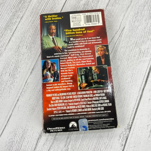 Erin Brockovich + Deep Impact VHS tapes Julia Roberts Elijah Wood Morgan Freeman - Picture 9 of 11
