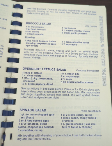 Mennonite Mixin's, Filer Mennonite Church, 1991, Idaho, Community Cookbookm, VTG - Picture 11 of 20