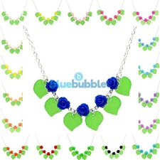 Bluebubble ENGLISH ROSEBUD Necklace Vintage Wedding Bride Bridesmaid Prom Party 