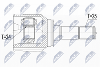 Nty NPW-FT-050 Antriebswelle FüR Fiat, Lancia
