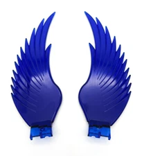 Pair Grand General Windrider Blue Hood Ornament Replacement Plastic Wings